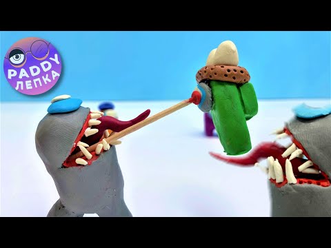 Монстр АМОНГ АС ➤ Как слепить из пластилина I Анимация (Among us)