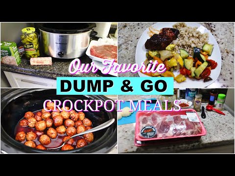 DUMP & GO CROCKPOT MEALS | FAMILY FAVORITES | EASY FALL SLOW COOKER RECIPES