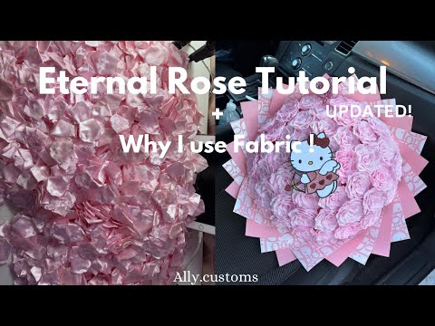 Eternal Rose Tutorial (Updated!) + Why I use Fabric Instead of Ribbon!