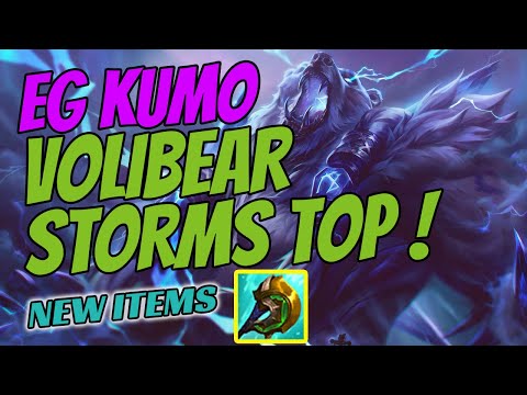 EG Kumo Plays VOLIBEAR Top vs Wukong - Challenger Gameplay - New Items Season 11 Frostfire Gauntlet