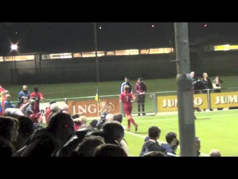 Winnend doelpunt Blauw Geel '38-JVC Cuijk (0-1)  23-04-2015