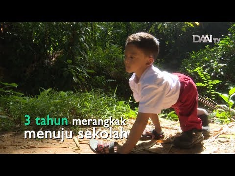 (kisah inspiratif) Merangkak ke Sekolah