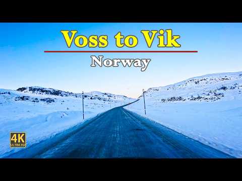 Voss To Vik In Norway 🇳🇴 | Scenic Road Trip In Stunning 4K 60fps | POV Driving