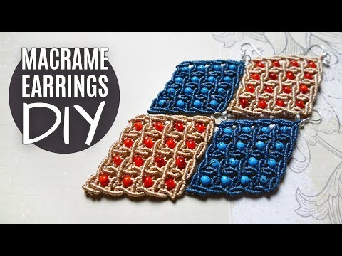 MACRAME LEAF PATTERN for Brooch Keychain Flower Wall Decor