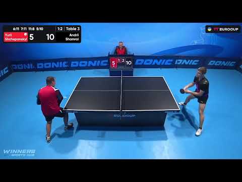 12:25 Yurii Shchepanskyi - Andrii Shamrai  03.10.2023 TT Euro.Cup Ukraine Star. TABLE 3