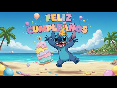 Cumpleaños Feliz te desea STITCH 💙 Canción de Cumpleaños con Stitch | ¡Aloha y Feliz Cumpleaños!