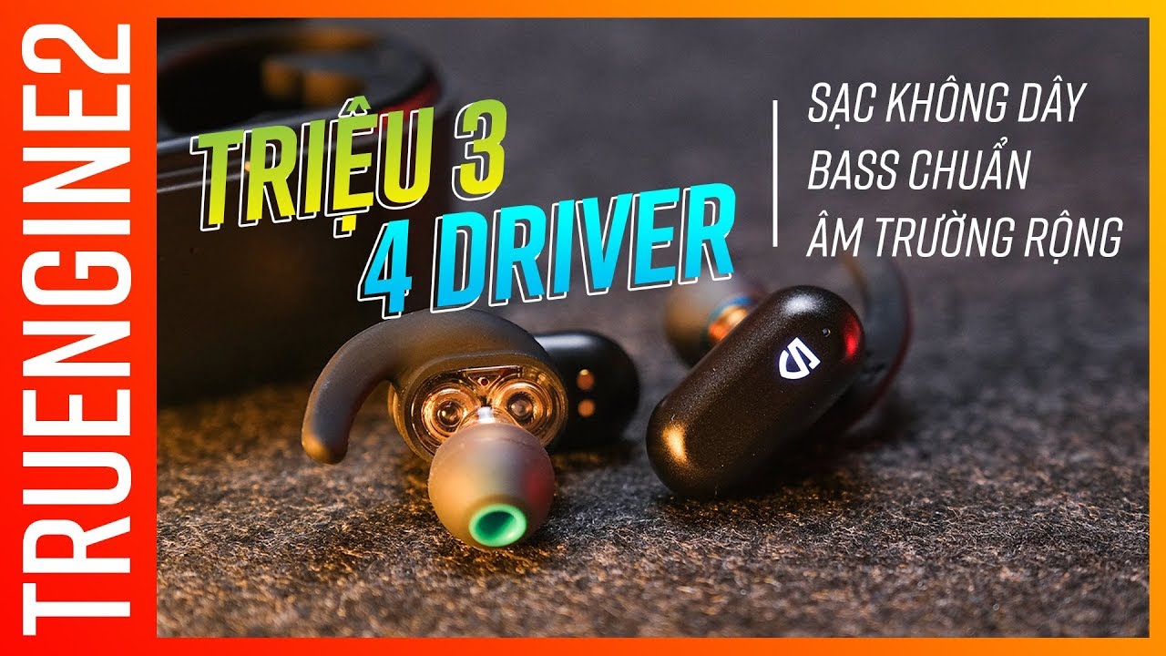 Soundpeats Truengine 2: 4 DRIVER DYNAMIC , BASS TRUNG THỰC giá 1,3 TRIỆU