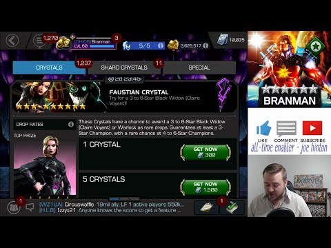 15x 6 Star Claire Voyant Widow Cavalier Featured Crystal Opening - Marvel Contest of Champions