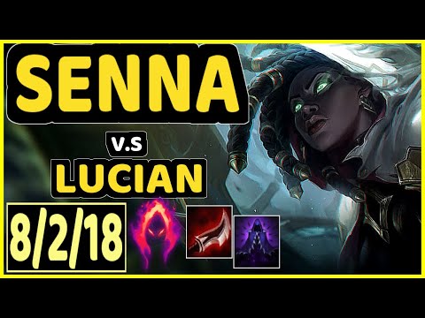 JUZINHO (SENNA) vs LUCIAN - 8/2/18 KDA BOTTOM ADC CHALLENGER GAMEPLAY - BR