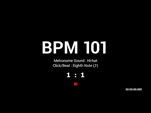 Metronome BPM 101 / Hi-hat / 8th