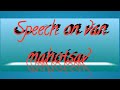 Speech On Van Mahotsav By Me