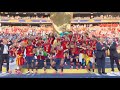 Spain Team Gold Medal Ceremony Golden Balls All Awards Post Presentation FIFA World Cup Final