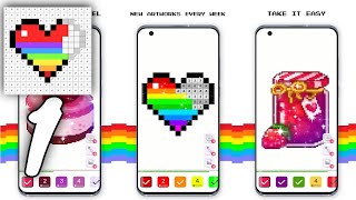 Pixel Art Book: Coloring game Gameplay Walkthrough #1 (Android, IOS)