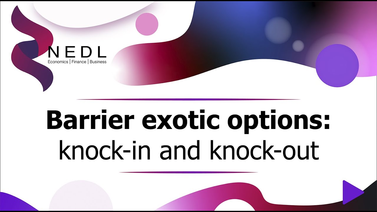 Barrier exotic options explained: knock-in and knock-out (Excel)