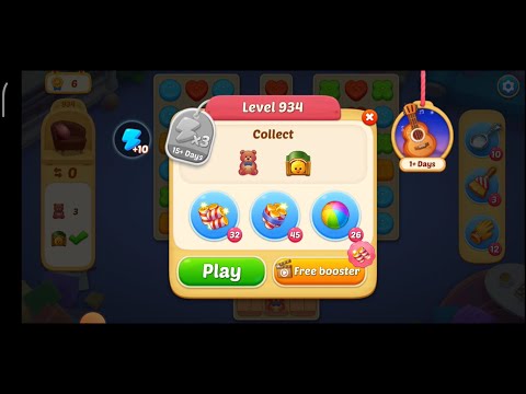 Matchington Mansion Level 934 - No Booster Level / iOS/Android
