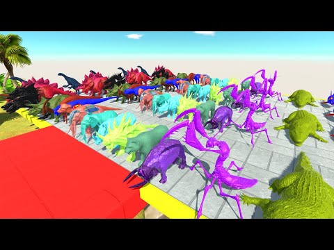 Colored All Units Champion Battle | Animal Revolt Battle Simulator