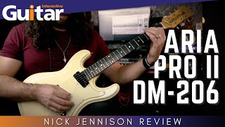 Video thumbnail for Aria Pro II DM-206 | Review | Nick Jennison by Guitar Interactive Magazine