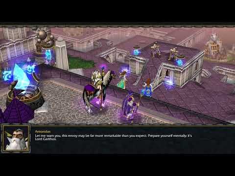 Warcraft III - Walkthrough #3 - Garithos Human Campaign - Jaina's Meeting #3
