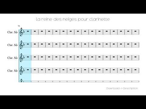 🎶 La Reine Des Neiges Pour Clarinette 🎸🎸