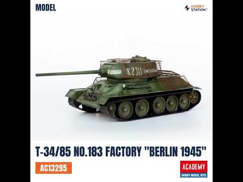 Academy Model 1/35 AC13295 T-34/85 no.183 factory "berlin 1945"