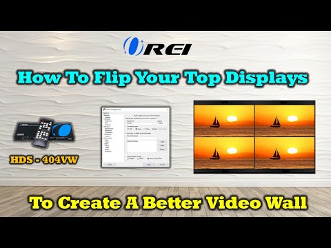 How to Rotate 180 degree using RS-232 controls for HDS-404VW Video Wall