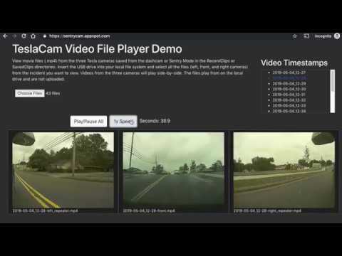 TeslaCam Video WebApp Player