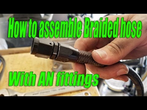 How to Make/Assemble Braided Hose with an Fittings