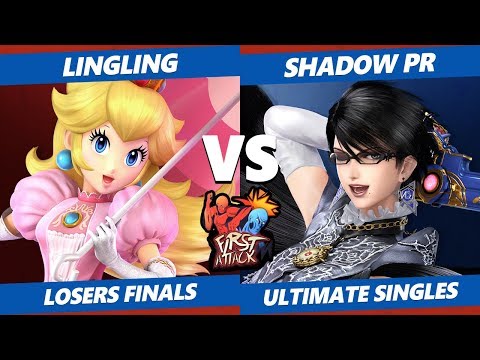 First Attack 2019 SSBU - 16B LingLing (Peach) Vs. Shadow PR (Bayonetta) Smash Ultimate Losers Finals