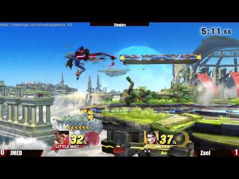 SmashaPalooza 40: Winners - Zael (Bayonetta) vs JMed (Little Mac)
