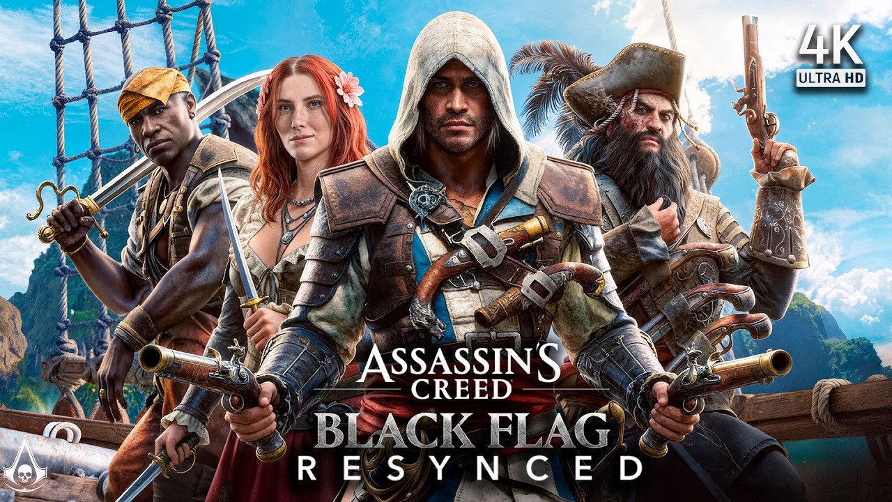 ASSASSIN'S CREED BLACK FLAG RESYNCED Pelicula Completa en Español | Historia Completa