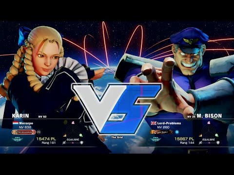 Moreepo ( Karin ) VS ProblemeX (M.Bison ) HD 1080p 60fps - Street Fighter 5