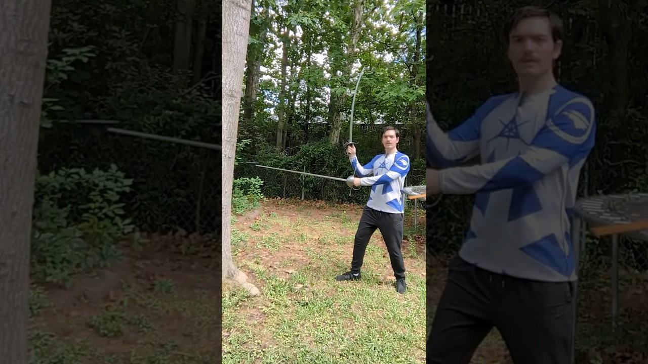 Thrusting with Curved Swords