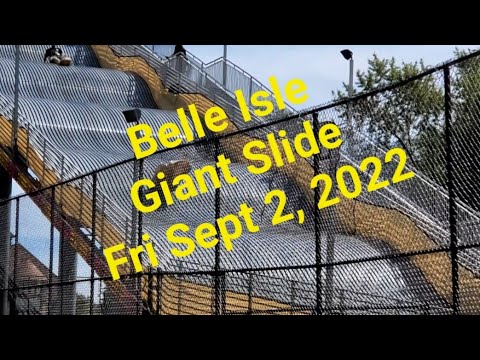 Detroit Belle Isle Giant Slide Fri Sept 2, 2022 #giantslide #belleisle #detroit