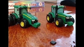Лепим из пластилина трактор John Deere 8400 Tutorial how to sculpt tractor.