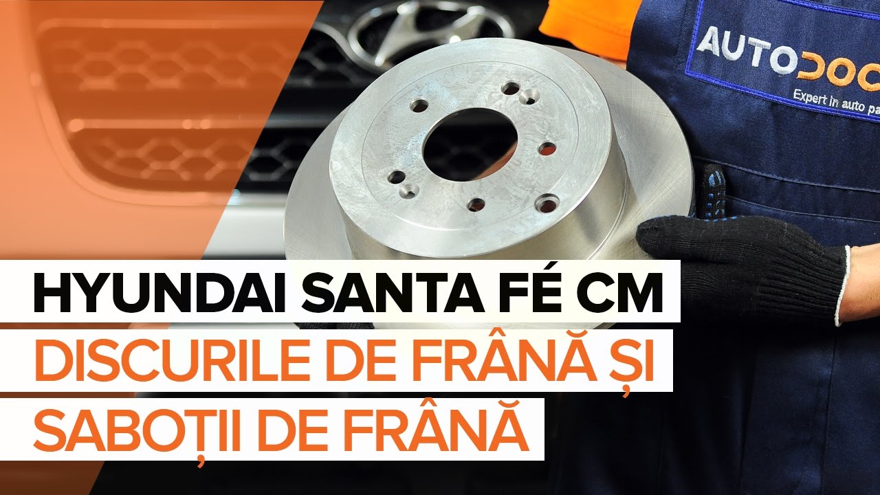 Cum să schimbați: plăcuțe de frână din spate la Hyundai Santa Fe CM | Ghid de înlocuire