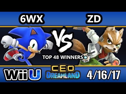 CEO Dreamland 2017 Smash 4 - Circa | 6WX (Sonic) Vs. INC | ZD (Fox) SSB4 Winners Top 48