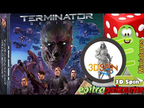 Terminator Genisys Fall of Skynet - 3D Spinning Miniatures by Epitrapaizoume
