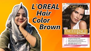 L'OREAL PARIS Excellence Creme 4AR Dark Chocolate Brown | Excellent Hair Color Available