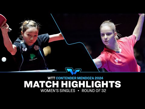 Liu Hsing Yin vs Camille Lutz | WS R32 | WTT Contender Mendoza 2024