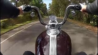 HARLEY DAVIDSON 1200 Custom Sportster speed run mini movie filmed with HD GOPRO hero!!!