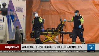 Pandemic workload and risk taking its toll on paramedics