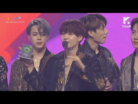 [ENG SUB] BTS - Artist of the Year Acceptance Speech @ Melon Music Awards (MMA 2018)