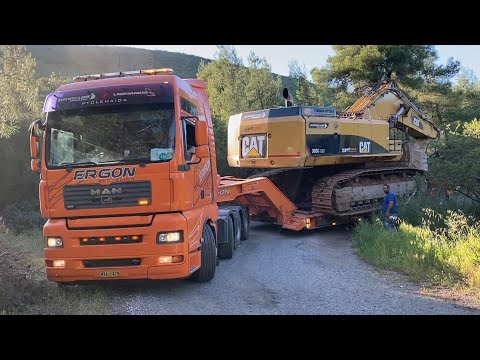 Transporting The Caterpillar 385C Excavator - Sotiriadis/Labrianidis Mining