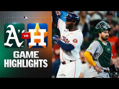 휴스턴 VS 애슬레틱스 13:2 MLB 하이라이트