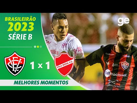 Gols e lances de Vitória x Vila Nova-GO