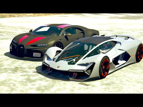 Bugatti Chiron Super Sport 300+ vs Lamborghini Terzo Millennio - Drag Race 10 KM