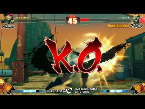 Arcade Infinity SF4 3-on-3 Teams - WB1 Team Wake Up Ultra vs Team Balls to the Wall