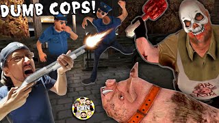 FRAMING MR. MEAT!! CAN&#39;T OUTSMART DUMB POLICE OFFICERS! (FGTeeV Rescue Game #1)