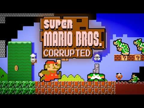 Beating Super Mario Bros. NES But It's Corrupted