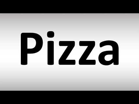 Part of a video titled How to Pronounce Pizza - YouTube